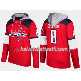 Miesten NHL Washington Capitals Alex Ovechkin 8 N001 Pullover Hooded Sweatshirt